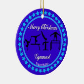 メリークリスマスギムナストセラミックオーナメント セラミックオーナメント (右)