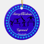 メリークリスマスギムナストセラミックオーナメント セラミックオーナメント (正面)