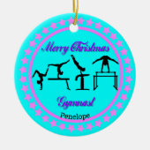 メリークリスマスギムナストセラミックオーナメント セラミックオーナメント (正面)
