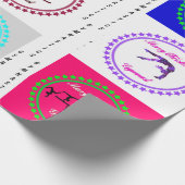 メリークリスマスギムナストラッピング紙 ラッピングペーパー (角)