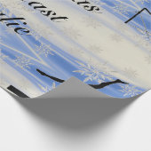 メリークリスマスギムナスト名前をカスタムするラッピング紙 ラッピングペーパー (角)