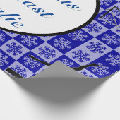 メリークリスマスギムナスト名前をカスタムするラッピング紙 ラッピングペーパー (角)