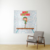 メリークリスマスギムナスト小妖精や小人 タペストリー (インサイチュ)