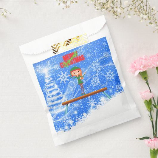 メリークリスマスギムナスト小妖精や小人 フェイバーバッグ (封をした状態)