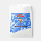 メリークリスマスギムナスト小妖精や小人 フェイバーバッグ (正面)