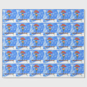 メリークリスマスギムナスト小妖精や小人 ラッピングペーパー (フラット)