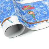 メリークリスマスギムナスト小妖精や小人 ラッピングペーパー (ロールコーナー)