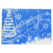 メリークリスマスギムナスト小妖精や小人 ラージペーパーバッグ (裏面)