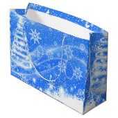 メリークリスマスギムナスト小妖精や小人 ラージペーパーバッグ (裏面アングル)