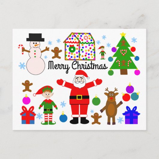 メリークリスマスギャザリング#1はがき ポストカード (正面)