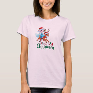 メリークリスマスクイーン親愛&デザインTシャツ Tシャツ