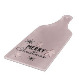 メリークリスマスクッキーのジンジャーブレッドピンク カッティングボード (角)