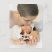 メリークリスマスクッキーのジンジャーブレッド写真 ポストカード (正面)