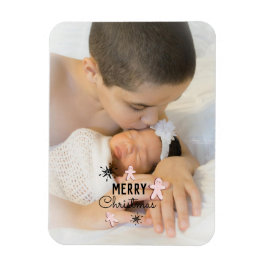 メリークリスマスクッキーのジンジャーブレッド写真 マグネット