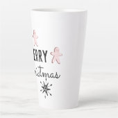 メリークリスマスクッキーのジンジャーブレッド カフェラテマグ (正面)