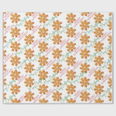 メリークリスマスクッキーのパターモダンン ラッピングペーパー (フラット)