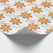 メリークリスマスクッキーのパターモダンン ラッピングペーパー (角)