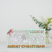 メリークリスマスクッキープレイドテーブルクロス シーズンカード (スタンド正面)