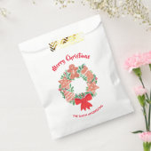 メリークリスマスクッキーリースお名前 フェイバーバッグ (封をした状態)