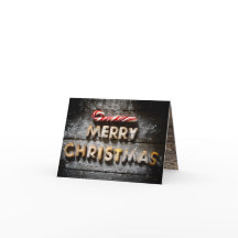メリークリスマスクッキー - 4x5クリスマス折りたたみカード