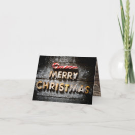メリークリスマスクッキー - 4x5クリスマス折りたたみカード シーズンカード