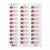 メリークリスマスクラシックさくらんぼレッド ラベル (フルシート)