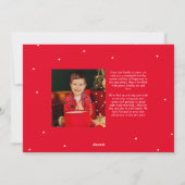 メリークリスマスクラシックのスクリプトの写真 シーズンカード (裏面)