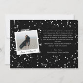 メリークリスマスクラシックのスクリプトフォトシエレガントック シーズンカード (裏面)