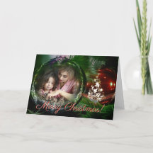 メリークリスマスクラシックオーナメントフォトフレーム