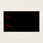 メリークリスマスクラシックサンタ1 – ギフトラベル (裏面)