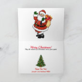 メリークリスマスクラシックデザインのパーソナライズ名 シーズンカード (内部)