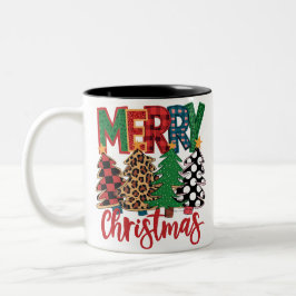 メリークリスマスクラシックフェスティブ ツートーンマグカップ