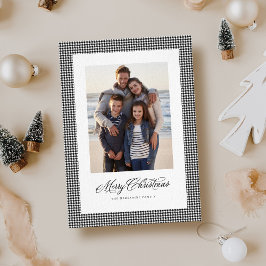 メリークリスマスクラシック千鳥格子の1枚 シーズンカード