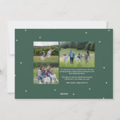 メリークリスマスクラシック4枚の緑 シーズンカード (裏面)