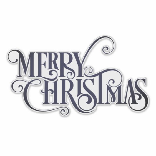 メリークリスマスクラシック シール (正面)