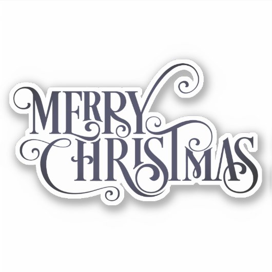 メリークリスマスクラシック シール (正面)