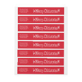 メリークリスマスクラシック ラップアラウンド宛名ラベル (シート)