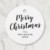 メリークリスマスクラフトギフト フェイバータグ (正面)