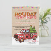 メリークリスマスクラフトフェスティバル招待状 招待状 (スタンド正面)