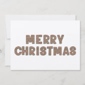 メリークリスマスクラフトフォトホリデーカード シーズンカード (正面)