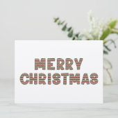 メリークリスマスクラフトフォトホリデーカード シーズンカード (スタンド正面)