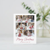 メリークリスマスクランベリースクリプト6フォトコラージュ シーズンポストカード (スタンド正面)