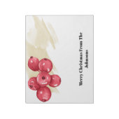 メリークリスマスクランベリー ノートパッド (回転)