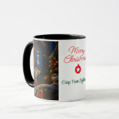 メリークリスマスクリスプポイントの灯台 マグカップ (正面左)