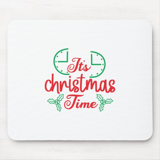 メリークリスマスクリスマスの時期だ マウスパッド (正面)