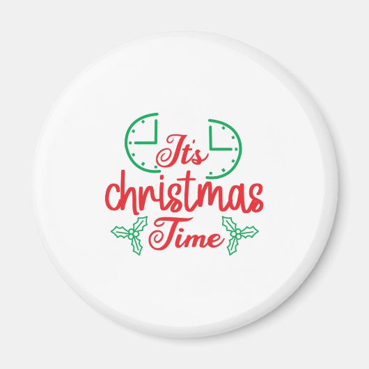 メリークリスマスクリスマスの時期だ マグネット (正面)
