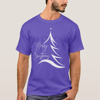 メリークリスマスクリスマスツリー デザイン フレンズ Tシャツ