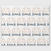 メリークリスマスクリスマスボホレインボーギフトラッピングパ ラッピングペーパー (フラット)