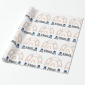 メリークリスマスクリスマスボホレインボーギフトラッピングパ ラッピングペーパー (アンロールド)