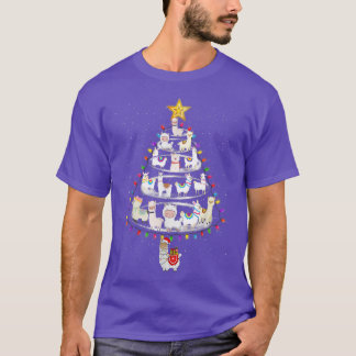 メリークリスマスクリスマス2021 Kids Boys Laama Christma Tシャツ